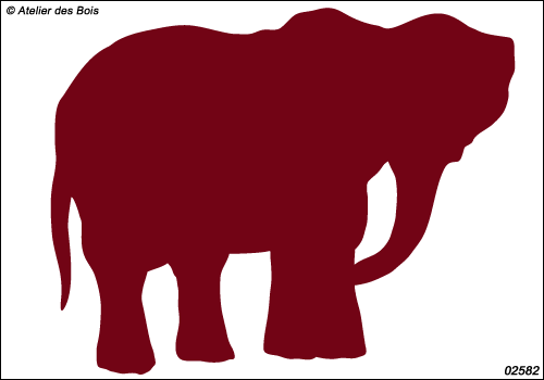 Pitsani, l'Eléphant : silhouette modèle 2