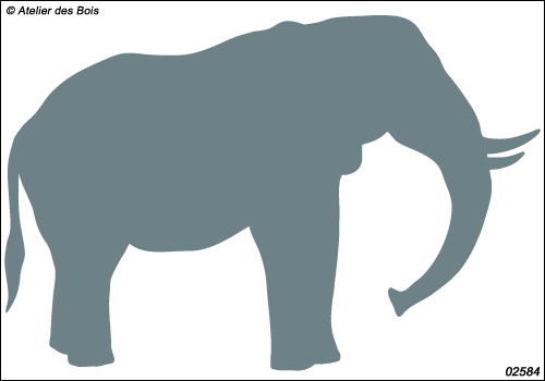 Pitsani, l'Eléphant : silhouette modèle 4