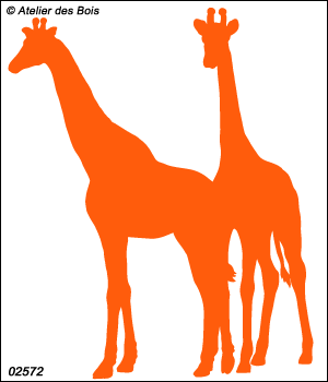 Ramoshwani, les Girafes : Troupeau modèle 2 (Silhouettes)