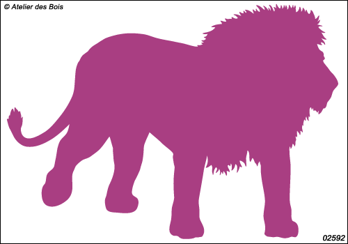 Rungwa, le Lion : silhouette modèle 2