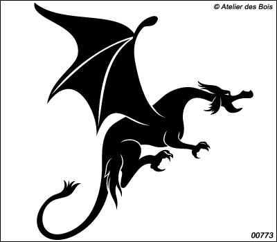 Dragon Ailé (dessin plein) 773