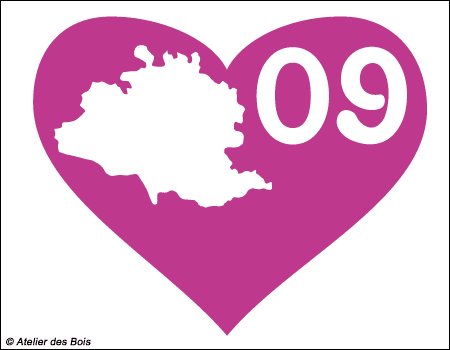 Département Ariège et 09 dans coeur