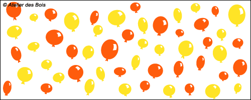 Lot de ballons Modèle B, deux couleurs au choix