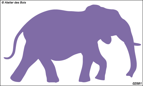 Pitsani, l'Eléphant : silhouette modèle 1