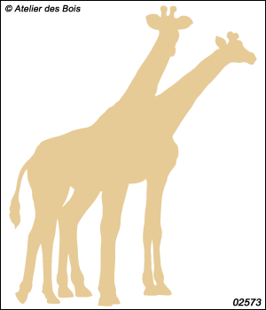Ramoshwani, les Girafes : Troupeau modèle 3 (Silhouettes)