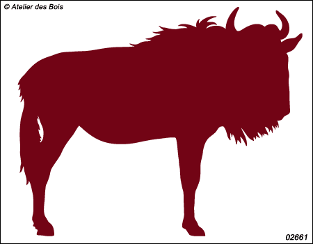 Okwa, le Gnou : silhouette modèle 1