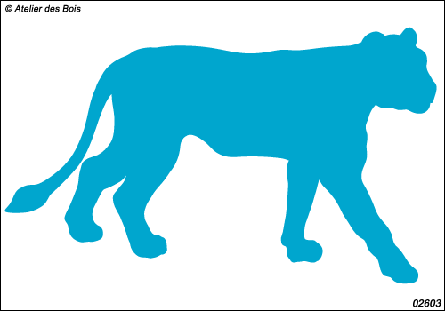 Kwedia, la Lionne : silhouette debout modèle 3