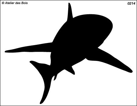 Silhouette de Requin modèle 7
