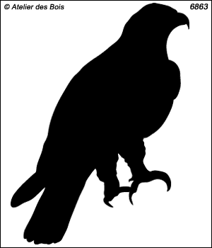 Silhouette d'aigle modèle 1