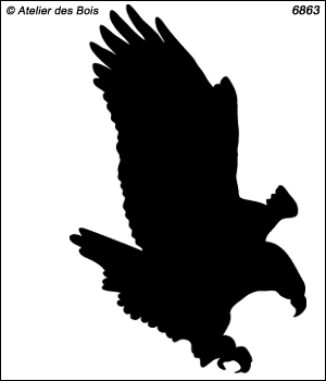 Silhouette d'aigle modèle 2