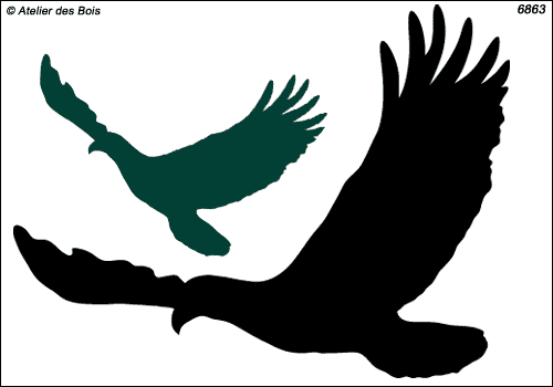 Silhouette d'aigle modèle 3