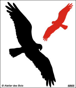 Silhouette de balbuzard modèle 2