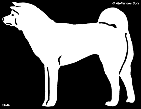 Sekkai, Akita Inu debout (Clair, Traits larges)