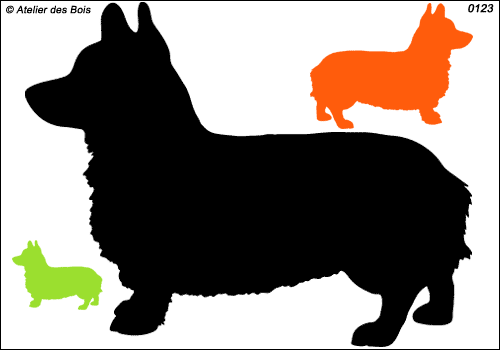 Silhouette de Welsh Corgi Pembroke