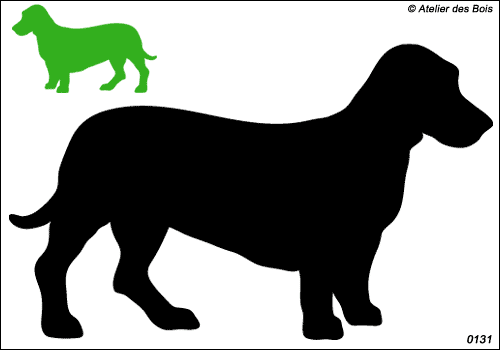 Silhouette de Basset Artésien Normand 1