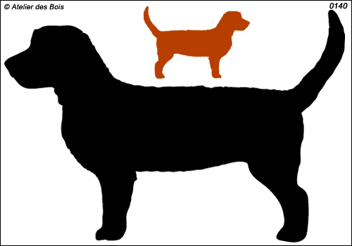 Silhouette de Basset Fauve de Bretagne 1