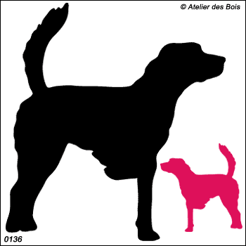 Silhouette de Setter à l'arrêt 2