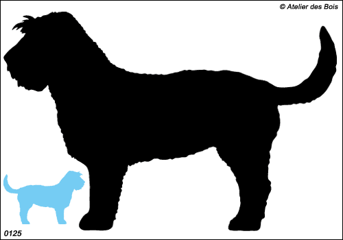 Silhouette de Basset Griffon Vendéen 1