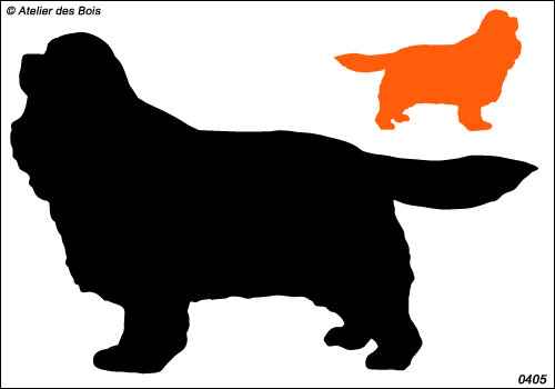 Silhouette de Cavalier King Charles 1