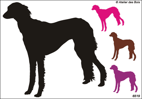 Naqadeh, Silhouette de Saluki debout