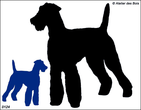 Silhouette d'Airedale 2