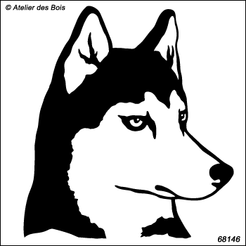 Manyuk, profil de Siberian Husky, masque ouvert R68146