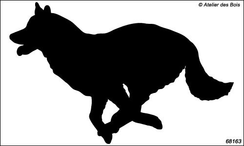 Attelage chiens de traîneau en silhouettes : Cherskoq N6816.3