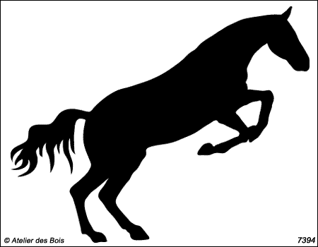 Silhouette de cheval d'obstacle 73942