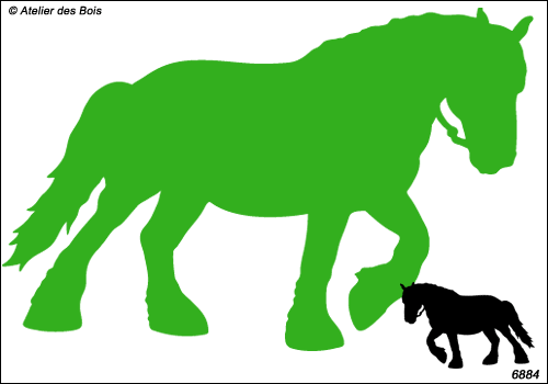 Cheval de trait sans collier modèle 6