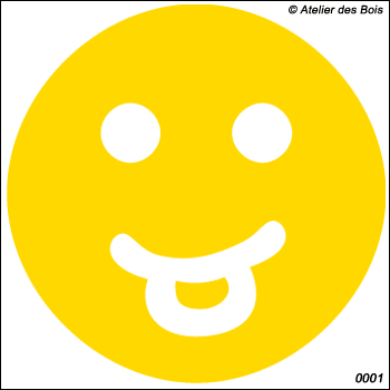 Smiley plein modèle 1