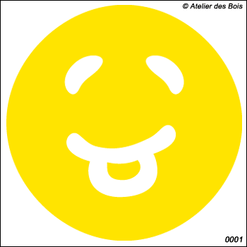 Smiley plein modèle 6