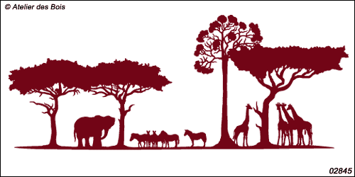 Hendawashi, Paysage Elephant Zèbres et Girafes