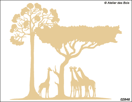 Bonapitsi, Paysage Girafes