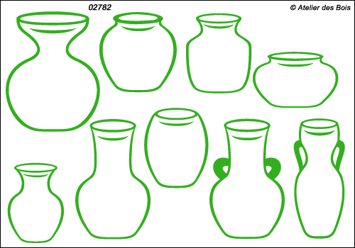 Poteries Suna Contours : l'ensemble de 9