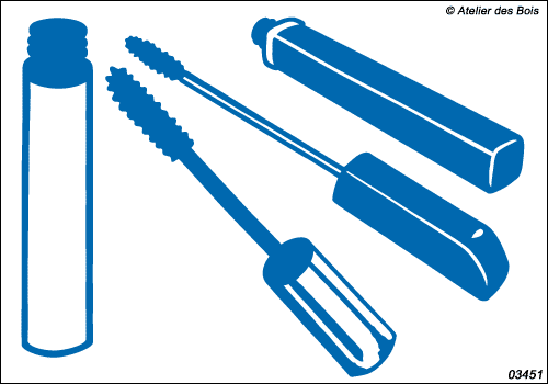 Série Glamour : Ensemble de deux tubes de mascara mod.451
