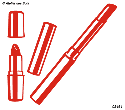 Série Glamour : Ensemble de deux rouges à lèvres mod.461