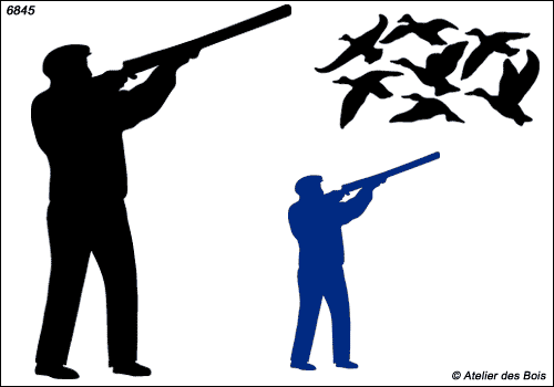 Silhouette de chasseur modèle 3