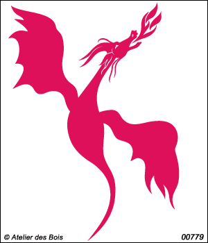 Dragon en vol (dessin plein) 779