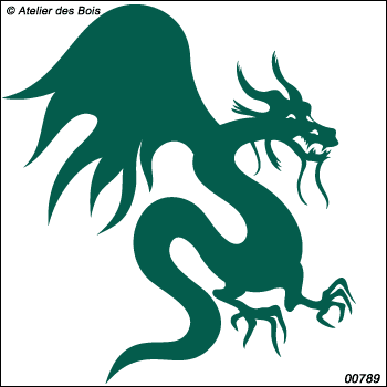 Dragon Ailé (dessin plein) 789