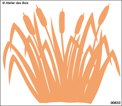 Bouquet de roseaux uni modèle 833