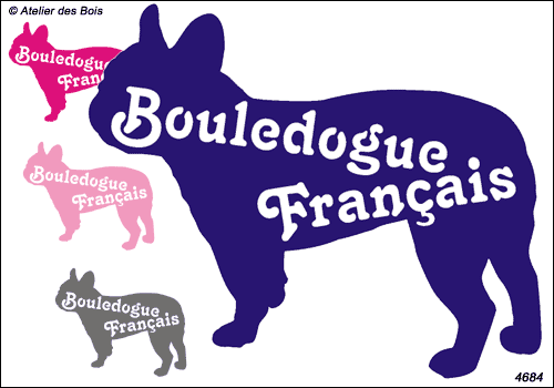 Silhouette avec marquage Bouledogue Français