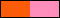 Coloris Orange/Rose Panthère